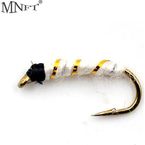MNFT Outdoor Fishing Accessories Barbed Fly Fishing Lure Nymph Pupa Wet Flies Trout Baits