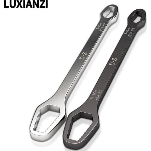 LUXIANZI Double Head Universal Wrench For Home Furniture Car Parts Repair Hand Tool Torque Gear Socket Nut Tools Ratchet Spanner