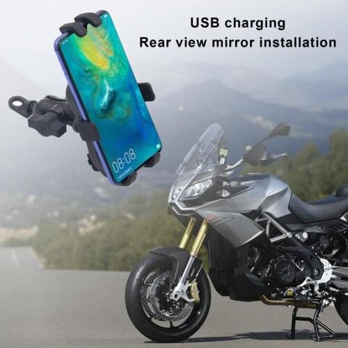 MP9159 Bike Phone Mount for Motorcycle Bike Rearview Mirror Mount Phone Stand Bracket Holder For iPhone Xiaomi Samsung
