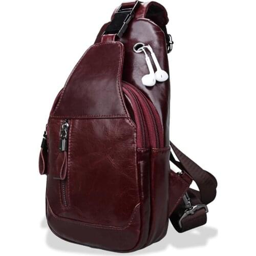 High quality men wallets Explosion men Diagonal package cowhide cross-body bag chest bag mens bag leather chest bag card purses