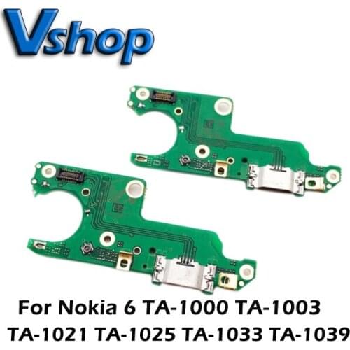 For Nokia 6 TA-1000 Charging Port Board for Nokia 6 TA-1003 TA-1021 TA-1025 TA-1033 TA-1039 replacement parts USB board Charger