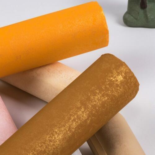 Gold Foil Rice Paper Chinese Rice Papers Calligraphy Painting Half-Ripe Batik Xuan Paper Gilded Silver Rice Papers 5 Sheets