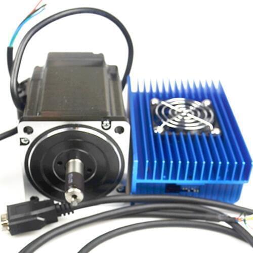 2 Phase Closed Loop Stepper System 86mm 8.5Nm 8A Stepper Motor Drive Kit 2HSS86H+86J18118EC-1000 Stepping Motor