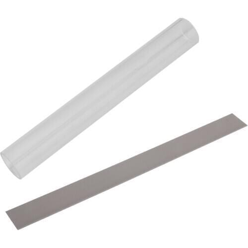 2 Pieces 8" Stainless Steel Cutting Tools & 7" Clear Acrylic Roller for Polymer Clay Craft
