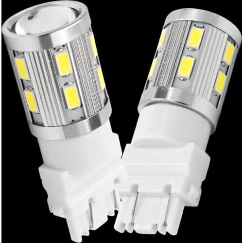 2pcs T25 3157 P27/7W 16 smd 5630 LED car Lights motor daytime running light Turn Signal 3156 3057 3456 RED YELLOW AMBER White 2X