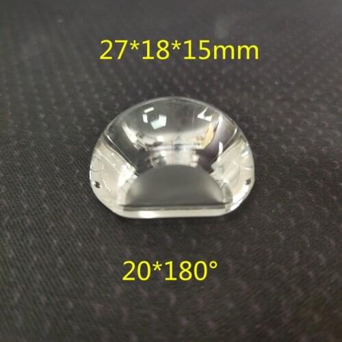 4pcs 27x18x14mm 27*18*14mm U shape 180 degrees window light lens line shine lens LED car spotlight lens