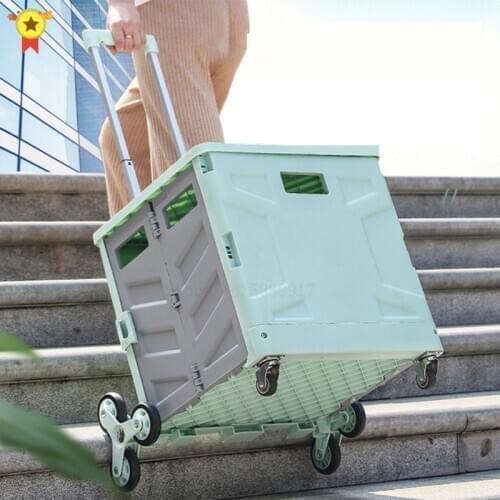 8 wheels Small trailers can pull carts household folding shopping carts,Roller trolley supermarket shopping carts,climbing carts