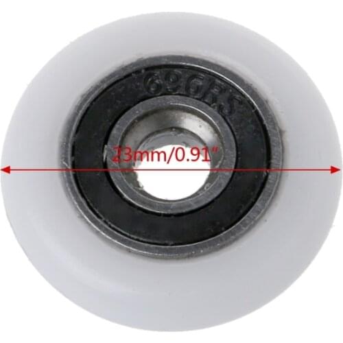8 Pcs Shower Door Runner Rollers Wheels Pulleys Replacement Parts 23mm Diameter M3GB