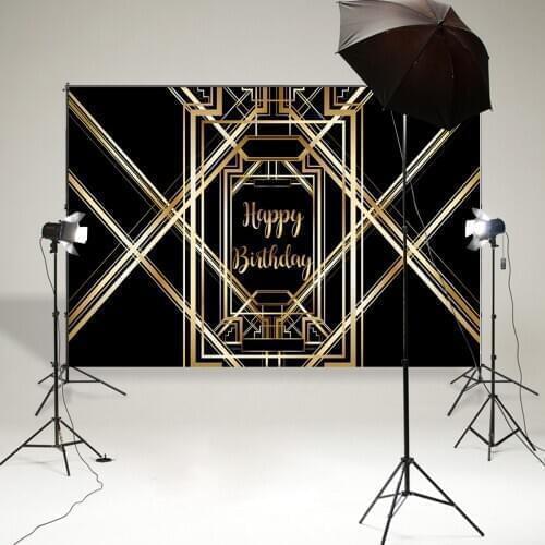 BEIPOTO Gatsby glamour party thematic wedding background photography studio backdrop Retro party geometric poster vinyl B900