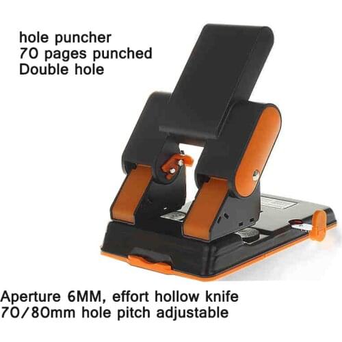 Paper Document Book Hole Punch Double Hole Punch Manual Small Portable Hole Punch Home Office