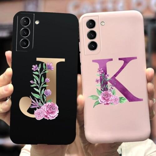 For Samsung Galaxy S21 FE Case SM-G990B Cute Letters Soft Slim Fundas Phone Cases For Samsung S21 FE S21FE 5G Cover Coque 6.41