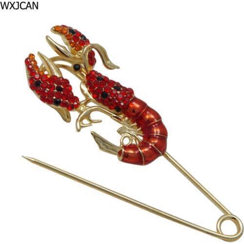 WXJCAN 5 styles rhinestone vintage Hijab pins up Decorative pin Lobster flower Brooch women shawl scarf pins jewelry