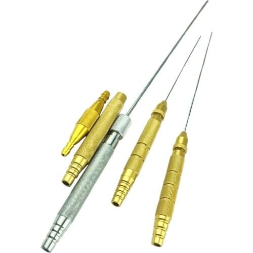 Fat Transplantation Liposuction Harvesting Cannulas with Reusable Handle for Aesthetic Facial Restoration