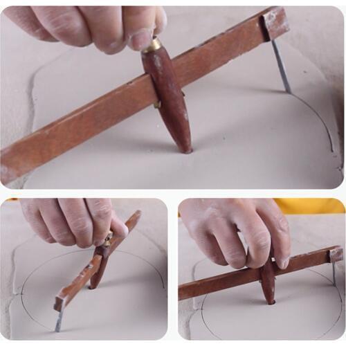 Compasses Calipers Pottery Tools Children Handmade High Precision Crafts Potters Ceramic Clay Polymer Scraping Modelling Tool