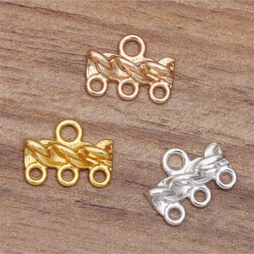 SIXTY TOWFISH 20 Pieces Jewelry Accessories DIY Handmade Materials Alloy 17*13 mm Porous Accessories