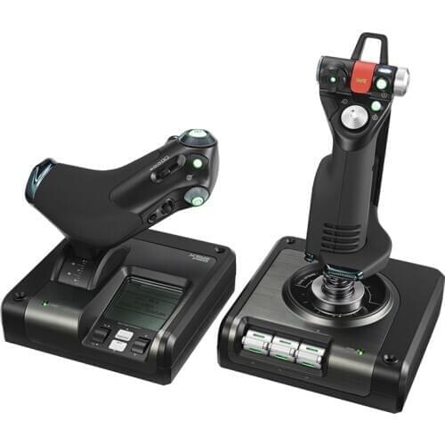 Logitech X52 PROFESSIONAL HOTAS part-matal throttle and stick simulation countroller