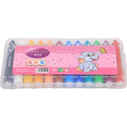 Cartoon Non-Toxic Colors Oil Crayon Toys For Kids Baby Funny Graffiti Tool Drawing Crayon