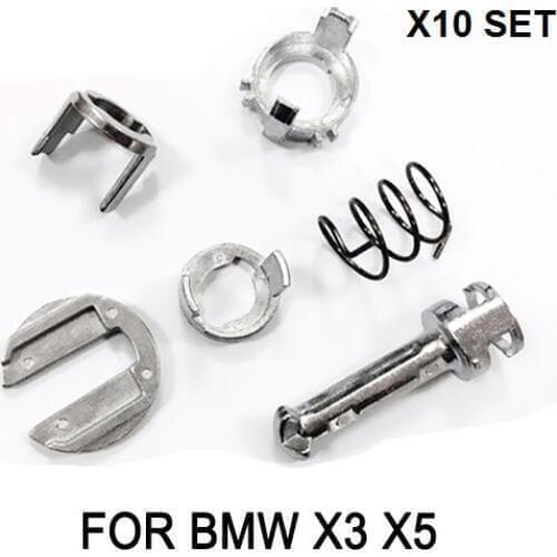 X10 Set Door Lock Barrel Cylinder Repair Kit Fits BMW X5 E53 & 2003-2010 E83 X3 2.5L 3.0L 4.4L 4.6L 4.8L 1999-2006