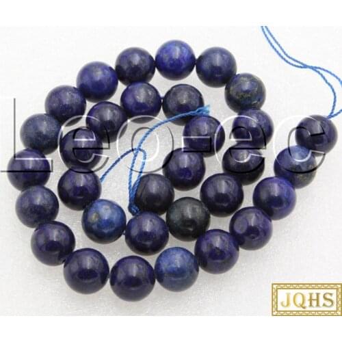 Natural 12mm Blue Lapis Lazuli Stone Loose Beads for Jewelry Making Strand 15" v1450
