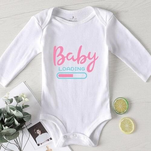 New Born Baby Clothes Newborn Boy Clothing Girl Romper Summer Long Sleeve Autumn Jumpsuit for Newborns Printing Loading