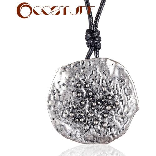 Vintage Silver Color Neck Choker Initial Long Chain Gothic Statement Pendant Necklaces Fashion Decoration Jewelry Gift for Women