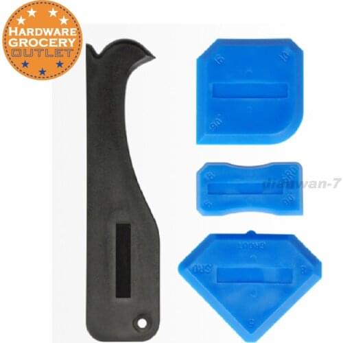 Professional Silicone Sealant Spreader Profile Applicator Tile Tool Set Of 4 Caulk Finish Tool Kit Remover Scraper