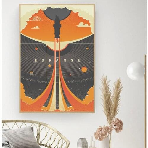 The Expanse Poster Space Travel Universal Abstract Posters and Print Canvas Painting Wall Art Picture for Living Room Home Decor