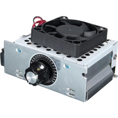 4000W AC 110-220V Voltage Regulator Motor Speed Controller with Cooling Fan