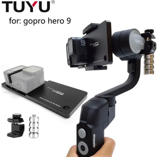 TUYU Handheld Gimbal Adapter Switch Mount Plate for GoPro Hero 9 black Camera for Feiyu Zhiyun Smooth Q/4 MOZA Mini-SE Gimbal