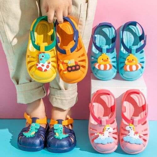 Cute Cartoon Summer Kids Girls Boys Sandals Soft Sole EVA Lightness Outdoor Beach Toddler Baby Sandals Children Shoes 2021 Hot