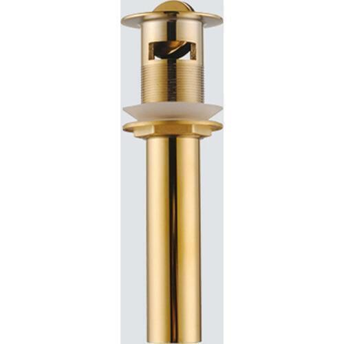 Bathroom Sink Drainer Brass reverse Golden Color Overflow Hole Basin Parts Faucet Accessories PJXSQ002G-Y