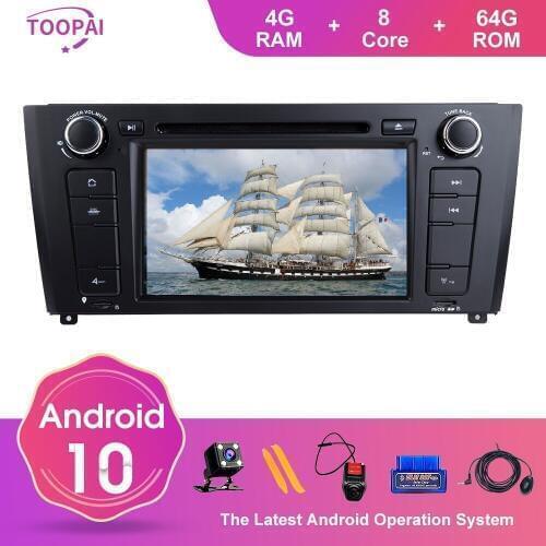 TOOPAI For BMW I20 1 E88 E82 E81 E87 2004 2005 2006-2011 Auto Radio Stereo GPS Navigation Car Multimedia Player 8Core 4GB 64GB