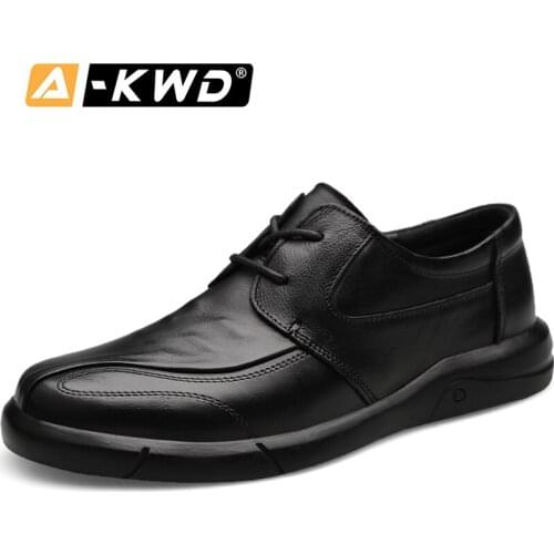 Fashion Lace-up Shoes Men Loafers Big Size Men Split Leather Mens Shoes Casual Leather Chausure Homme Breathable Dress Shoes Men