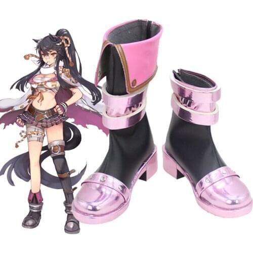 Umamusume Pretty Derby Narita Brian Cosplay Shoes Boots Narita Brian Cosplay Brown Black Long Ponytail Hair For Halloween Party