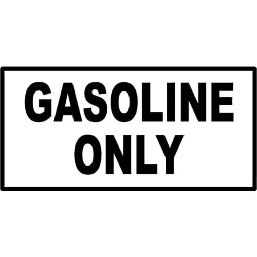GASOLINE ONLY Fuel Car Sticker Automobiles Motorcycles Exterior Accessories Vinyl Decal for Bmw Audi Ford Lada Vw Jeep