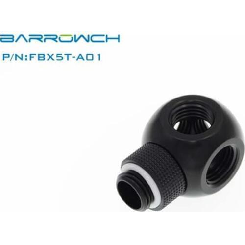 Barrowch FBX3T-A01/FBX4T-A01/FBX5T-A01 Rotary Fittings,Rotary Metalic Cube Tee - 3Way/4Way/5Way water cooler heatsink gadget