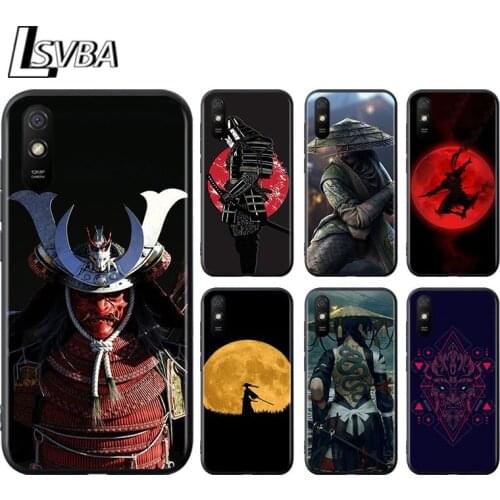 Japan The samurai Ninja for Xiaomi Redmi 10X Pro 9C 9A 9T 9 GO K40 K30 Ultra K20 8 7 S2 6 5 4X Pro Soft Black Phone Case