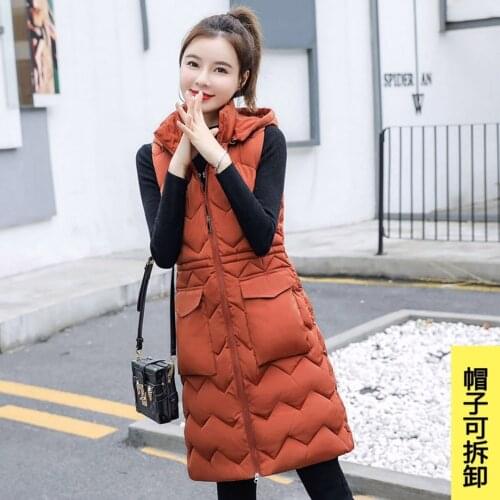 Cotton Vest Womens Most plus Size Vest Clearance Autumn and Winter Sleeveless Cotton-Padded Clothes Flow