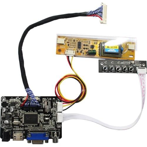 HD-MI VGA AV LCD Board Work for LVDS Interface LCD Screen Compatible Work With 17.1inch 14400x900 LM171W02-TLB2