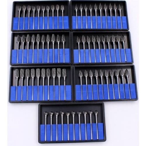 10Pcs/pack Dental Burs Drills Nitrate Tungsten Steel Material 2.35mm & Dental Lab Titanium Nitrate Carbide Burs Dentista Tools