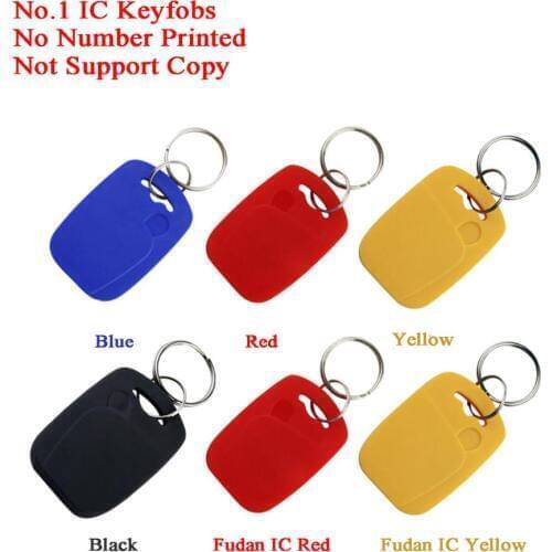 100pcs RFID Key tag ID/IC keychain Token Intercom key 13.56MHz/125KHz Garage/Gate/Hotel Access control key keyfob badge