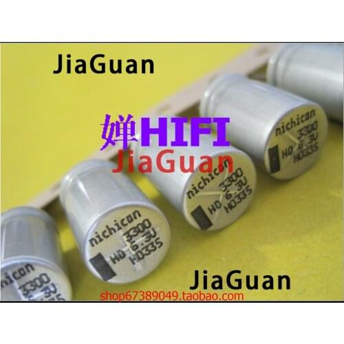 20PCS NICHICON HD 6.3V3300UF 12.5X20MM Precision electrolytic capacitor 3300UF 6.3V high frequency low resistance 3300uF/6.3V