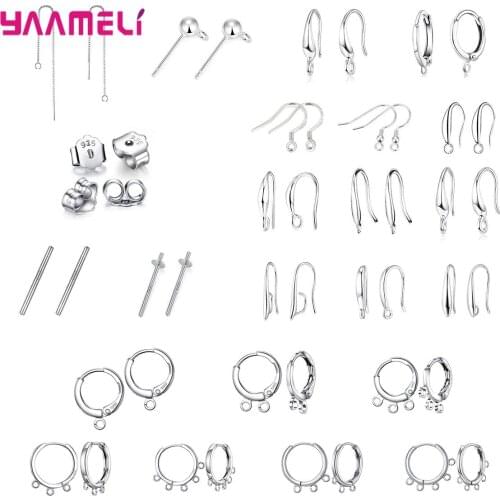 925 Sterling Silver Earring Findings Wholesale Items DIY Earring Making Supplies Hot Selling