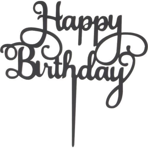 Happy Birthday Cake Topper Acrylic Cake Centerpieces Birthday Party Decoration