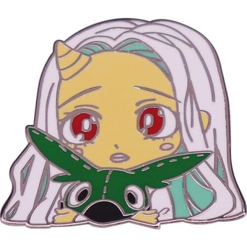 Anime Lovers Accessories My Hero Academia Eri and Izuku Midoriya Deku Doll Metal Enamel Lapel Clothes Coats Badge Brooch Pin