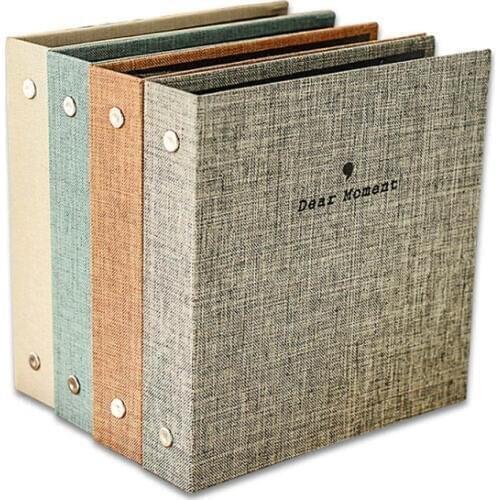 1pcs scrapbook album 3/5 inch album album cotton and linen wedding decoration large capacity anniversary scrapbook