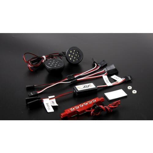 CNC precision machining full metal lamp holder Remote control front and rear light set for ROVAN ROFUN HPI BAJA 5B