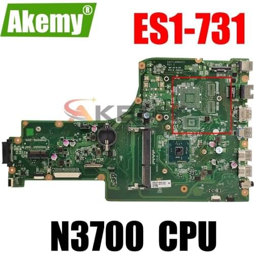 For ACER Aspire ES1-731 Laptop Motherboard NB.MZS11.004 DAZYLBMB6E0 SR29E N3700 Processor 100% Tested Fast Ship