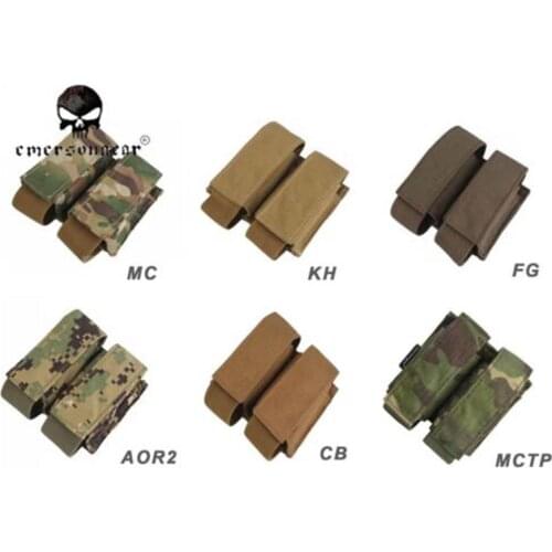Emersongear Military Airsoft Combat LBT Style 40mm Double Pouch Molle EM6366