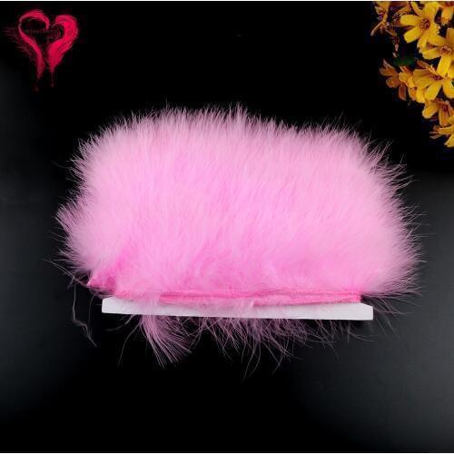 1 Meter Turkey Marabou Feather Ribbon Trimming Lace Trim Fringe For Dress Clothes Width 4-6 CM Short Soft Dyed Colorful
